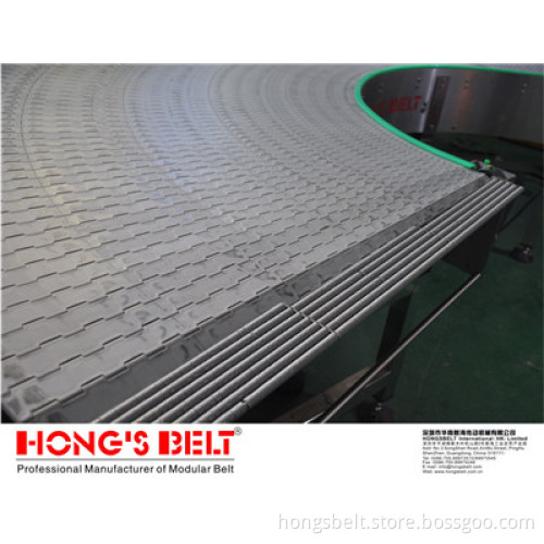 The 180 Degree Food Grade Curved Modular Belt (HS-2000A)
